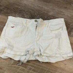 Hollister White Jean shorts